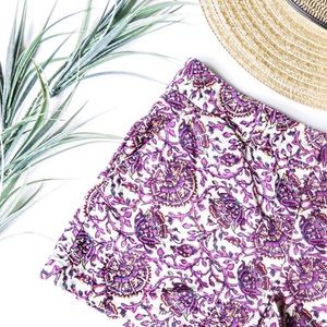 LOFT Floral Print Shorts
